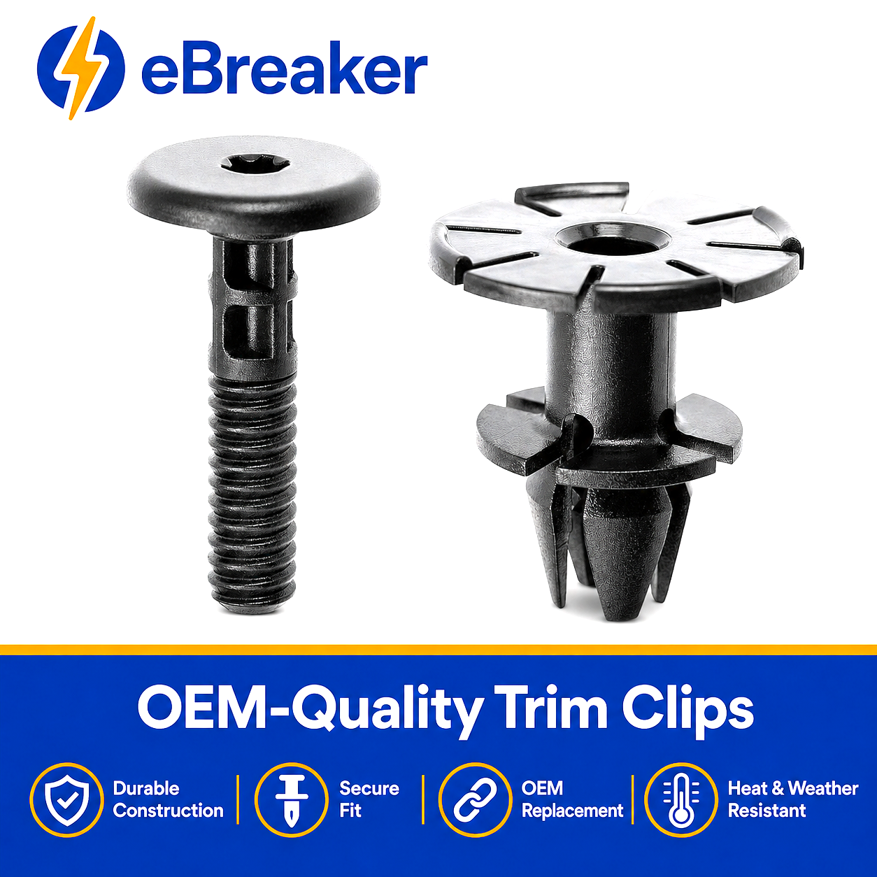 BMW Side Skirt Pin and Spacer Clip Set 07147122913 07147122912