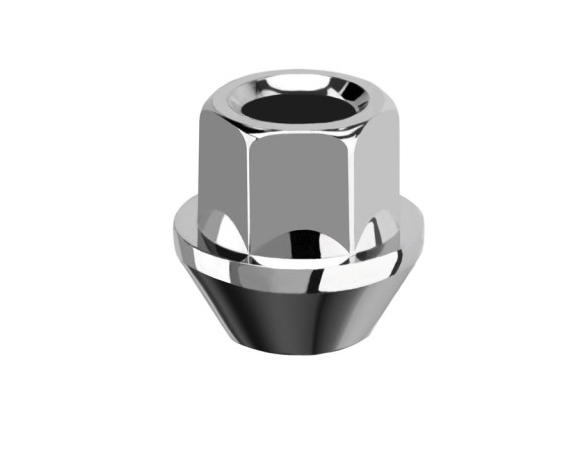 M12x1.25 open-ended galvanised wheel nut