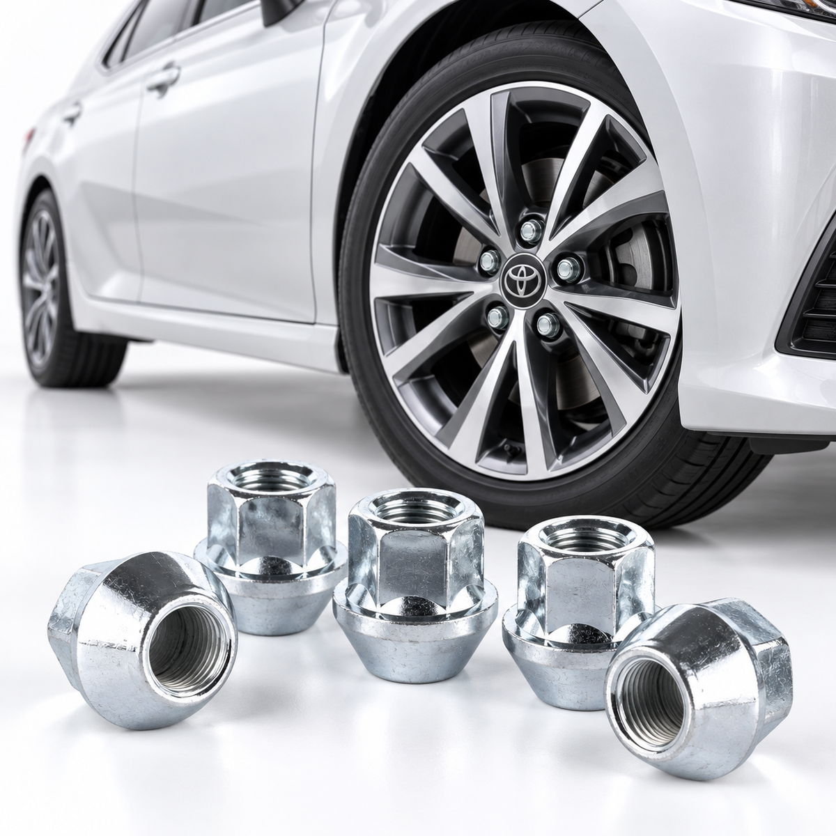 Illustrative Toyota wheel image - verify M12x1.25 60 degree taper fitment