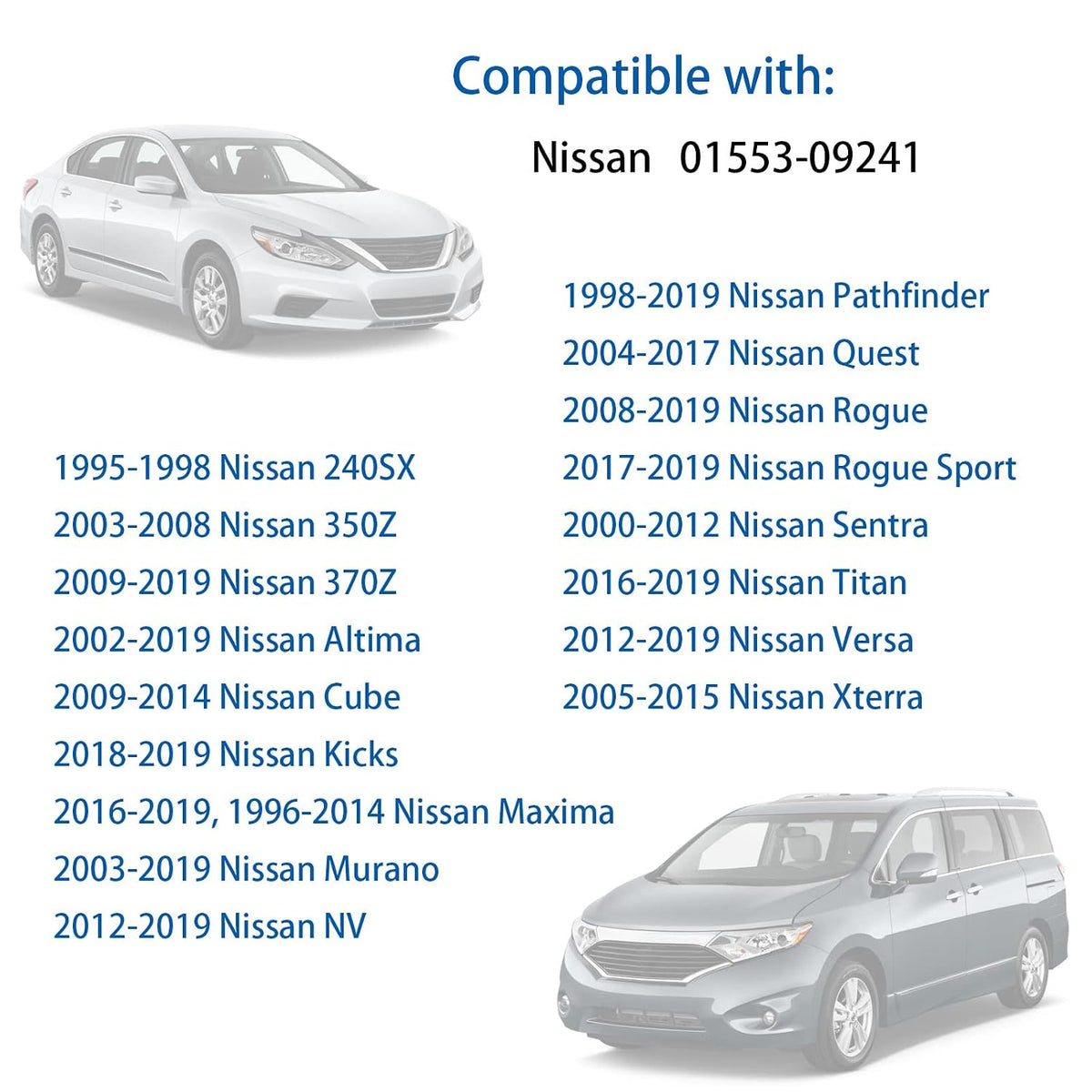 Nissan 01553-09241 FCP-0348 vehicle fitment guide