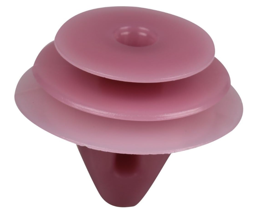 Subaru 65548GA250 equivalent pink trim clip angled view