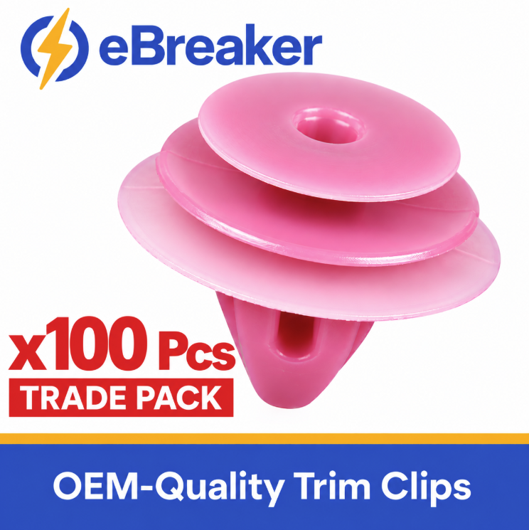 Trade pack of 100 Subaru pink interior trim clips FCP-1120