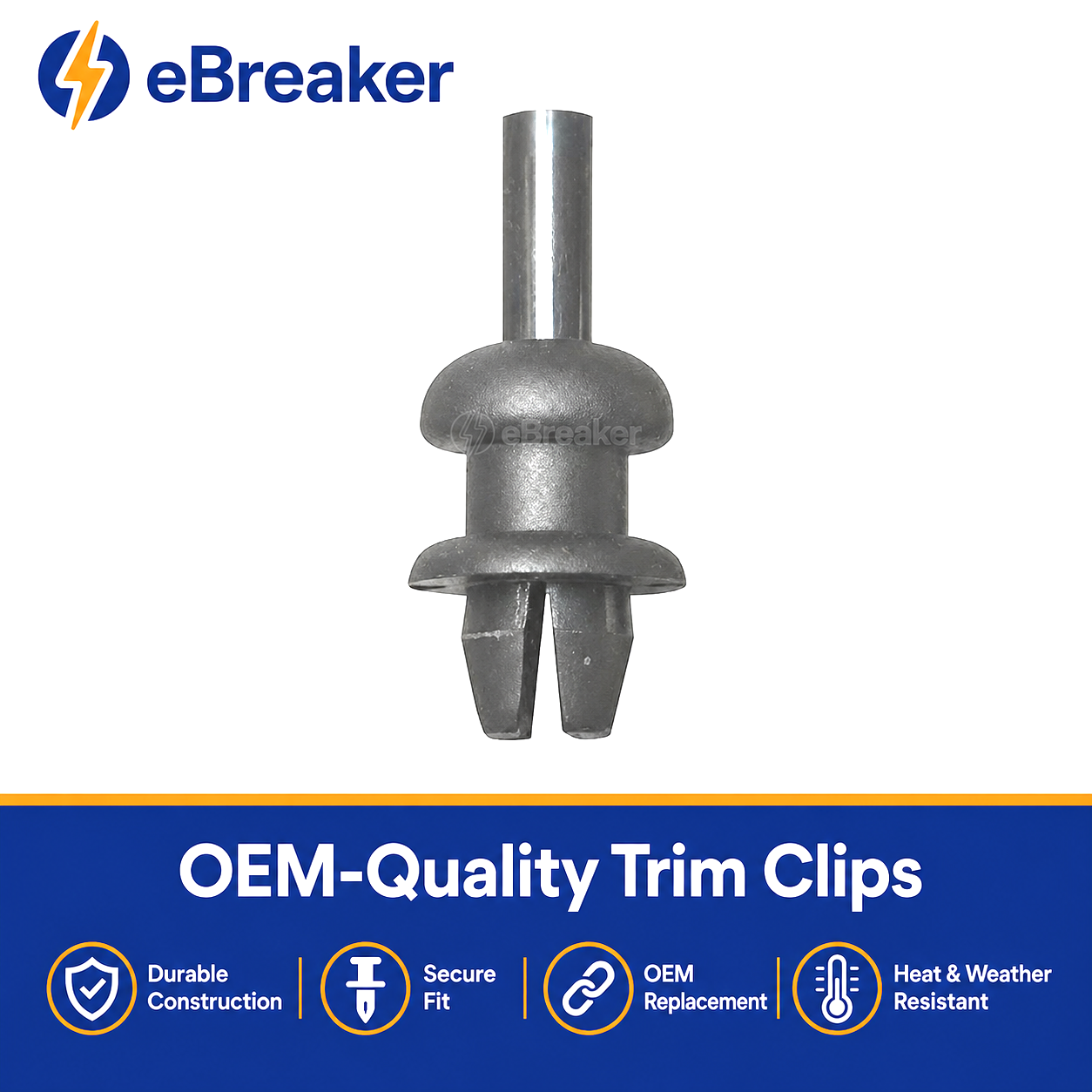 Parcel Shelf String Peg Clips 6mm Push Fit Tailgate Cord Mounts Ford VW Peugeot Citroen Vauxhall