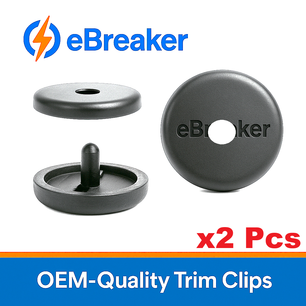 Universal Seat Belt Buckle Stopper Button Clip - Black
