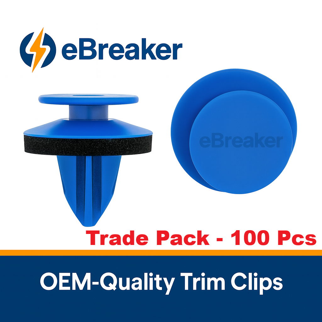 Audi VW Wheel Arch Flare Moulding Clip 8U0853909 - 8mm Blue Insulated Trim Fastener