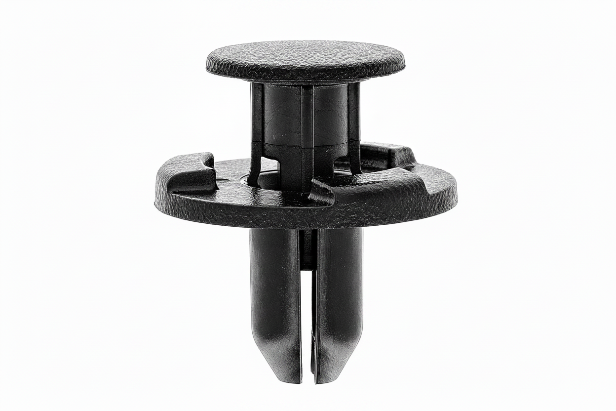 Push Fit Plastic Rivet Trim Clips for Nissan Mazda Ford Renault - 8mm Black