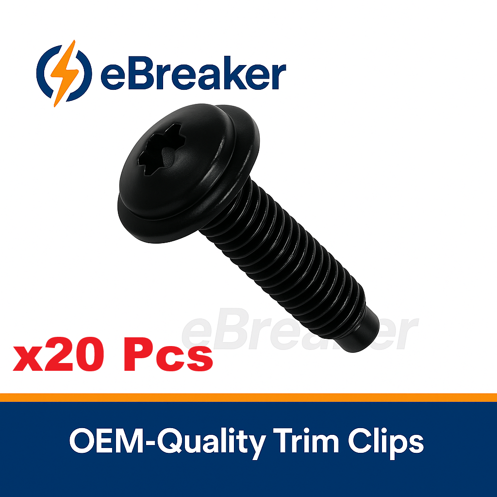 M6 x 30mm Torx Bolt - Black Trim & Body Panel Fastener N90969901
