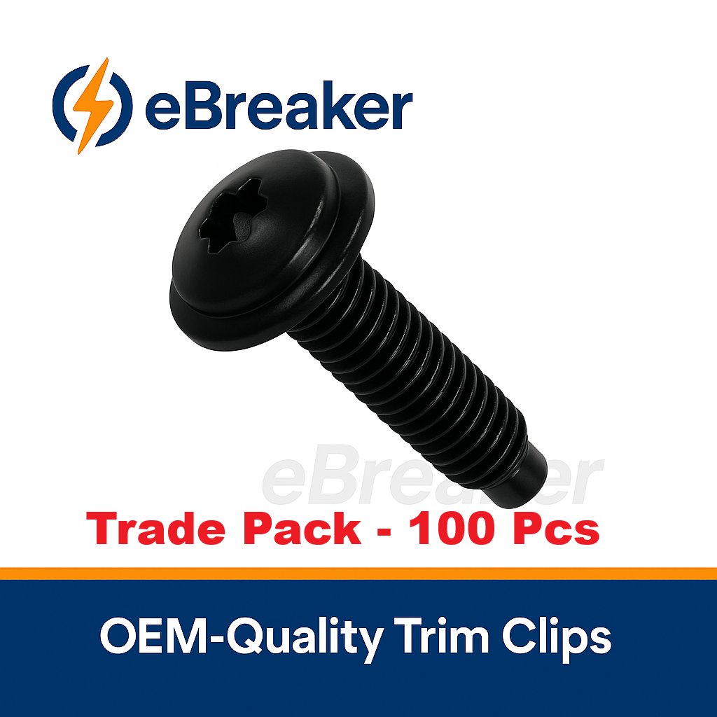 M6 x 30mm Torx Bolt - Black Trim & Body Panel Fastener N90969901