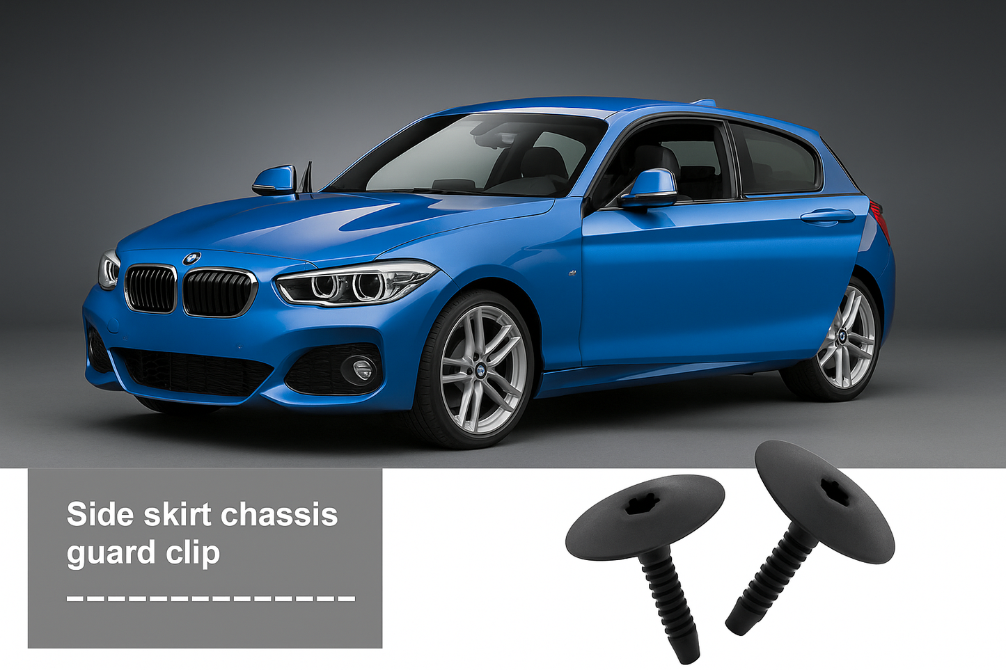 BMW Underbody Shield Screw Pin Clip - Side Skirt & Splash Guard Fastener 07147296886