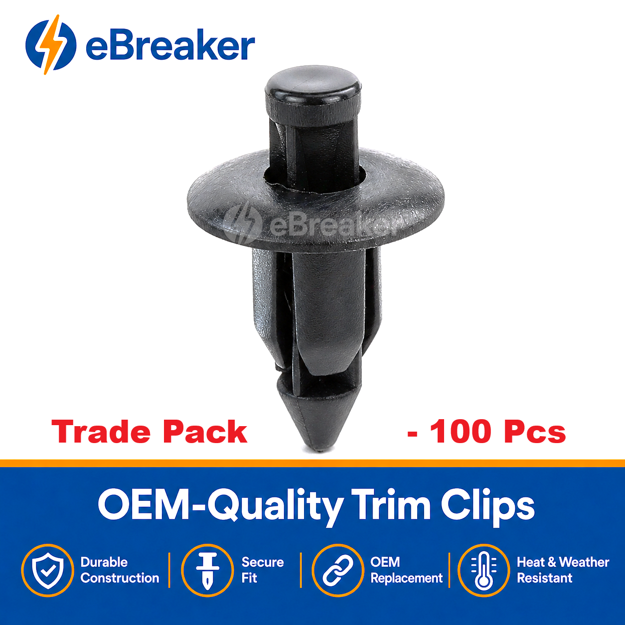 6mm Motorcycle Fairing Rivet Clips - Honda Yamaha Suzuki Kawasaki Trim Fasteners