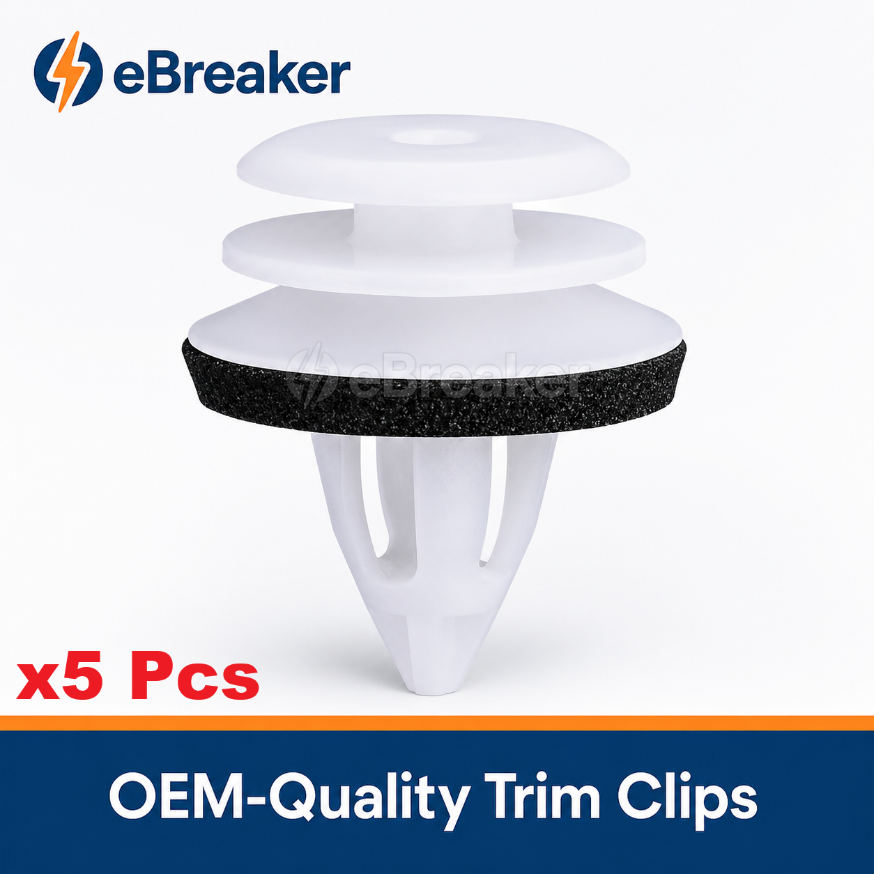 White Interior Trim Clips BMW MINI - 51437001491