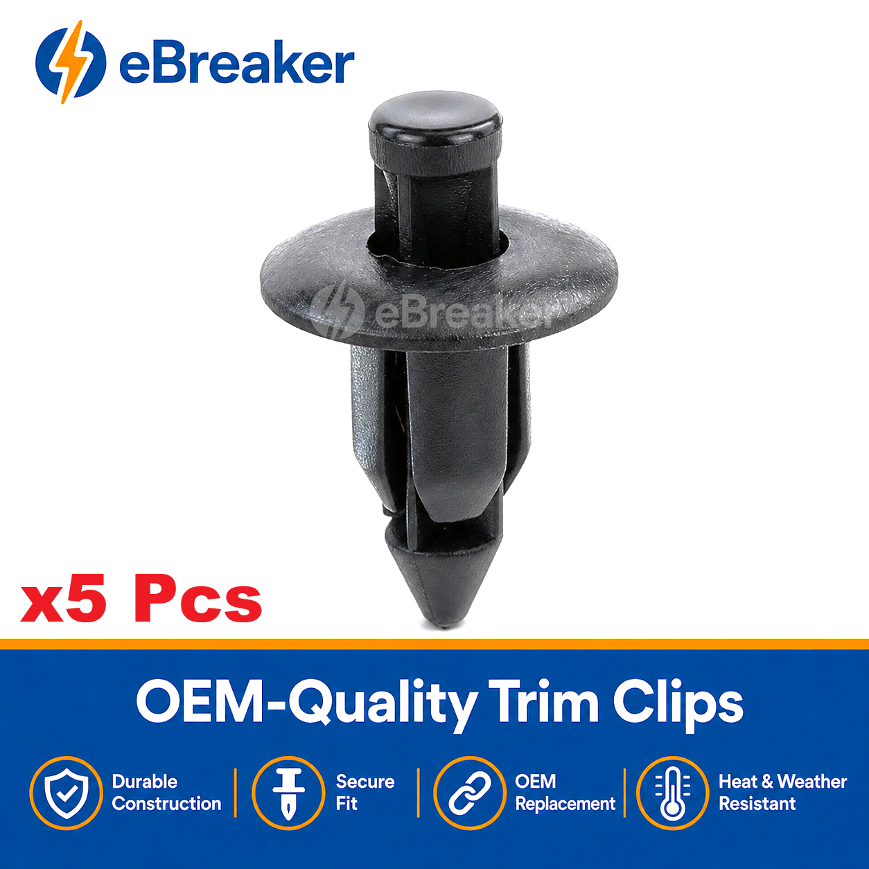 6mm Motorcycle Fairing Rivet Clips - Honda Yamaha Suzuki Kawasaki Trim Fasteners
