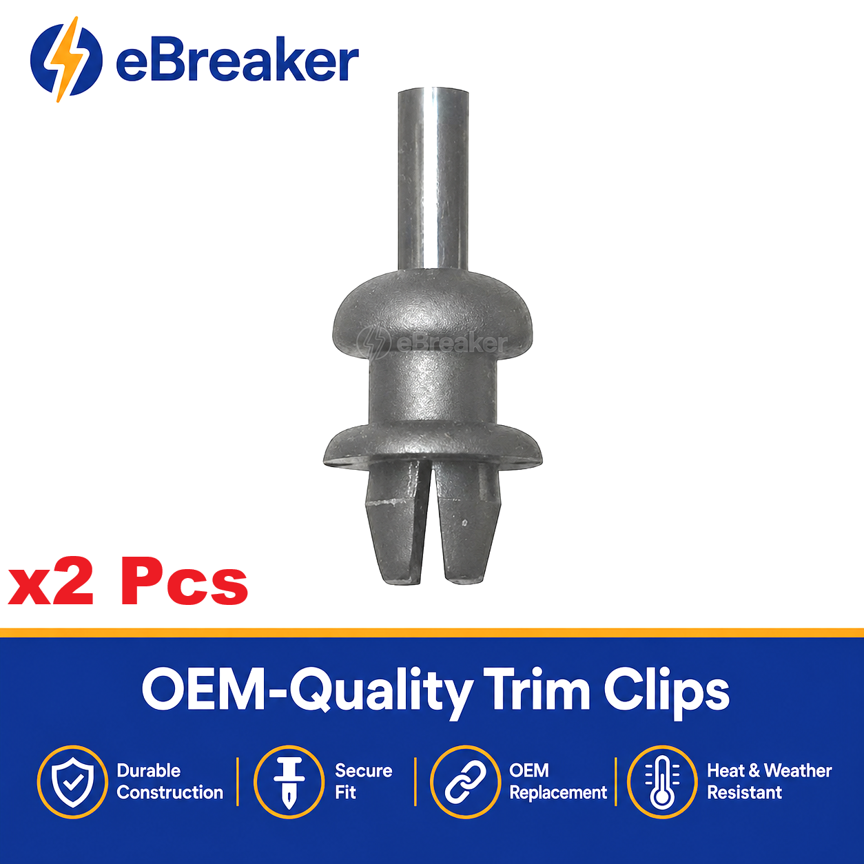 Parcel Shelf String Peg Clips 6mm Push Fit Tailgate Cord Mounts Ford VW Peugeot Citroen Vauxhall