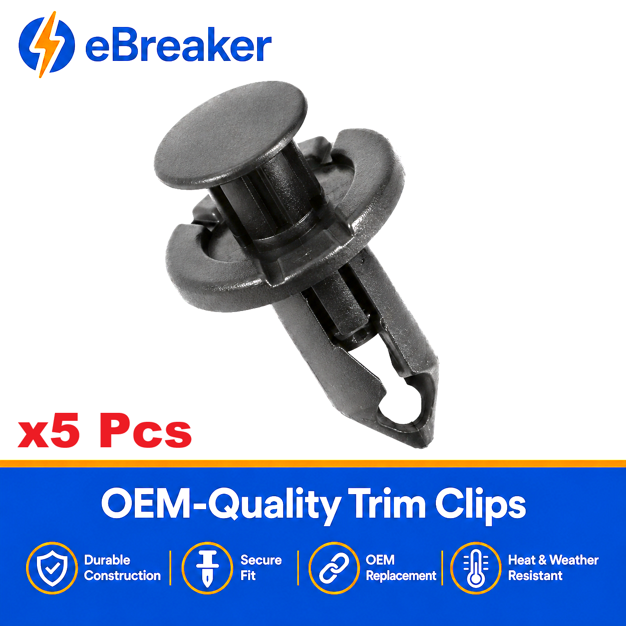 Land Rover VW Audi 8mm Push Fit Trim Rivet Clips 8E0825267