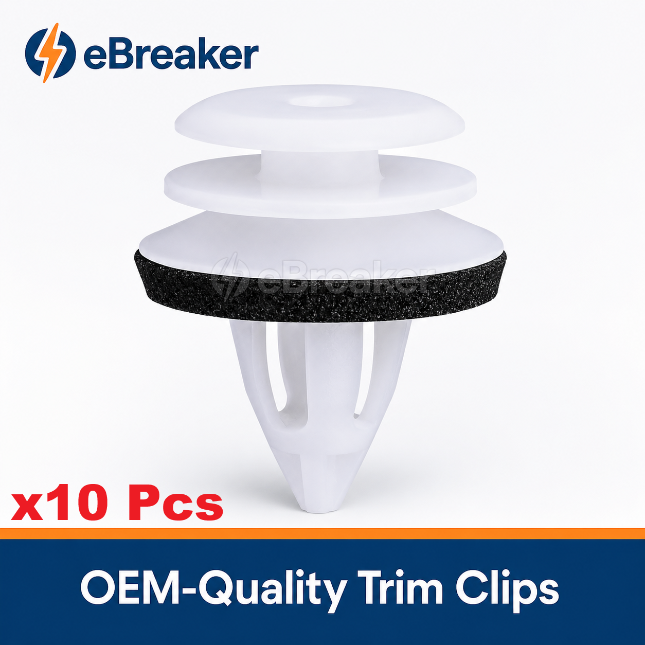 White Interior Trim Clips BMW MINI - 51437001491
