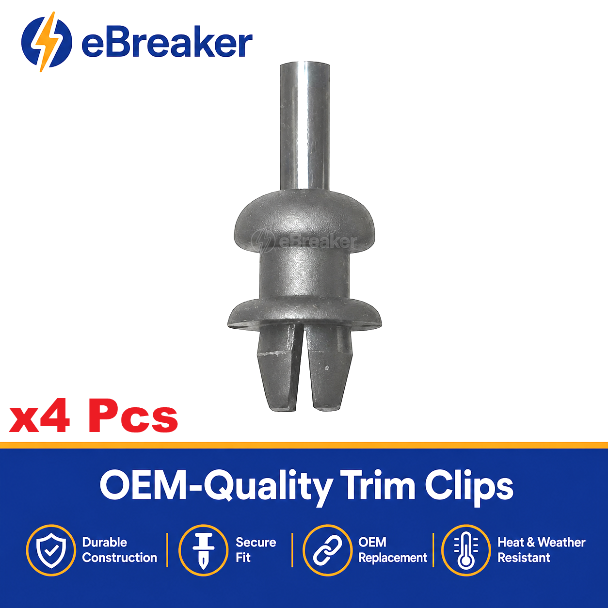 Parcel Shelf String Peg Clips 6mm Push Fit Tailgate Cord Mounts Ford VW Peugeot Citroen Vauxhall