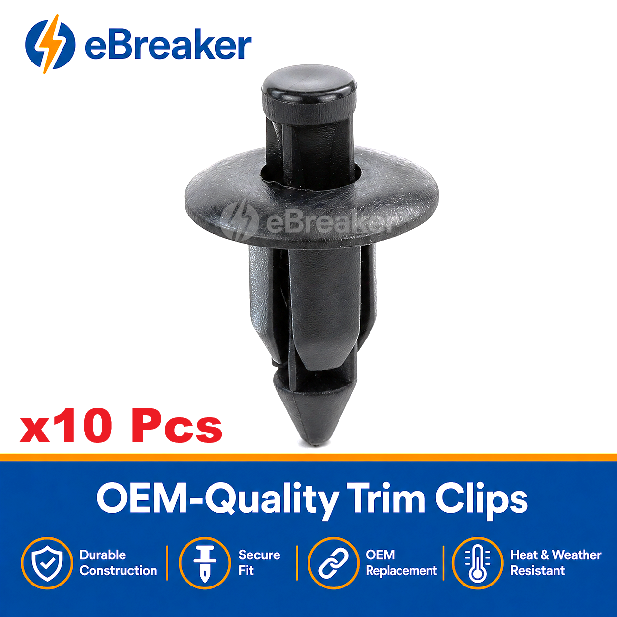 6mm Motorcycle Fairing Rivet Clips - Honda Yamaha Suzuki Kawasaki Trim Fasteners