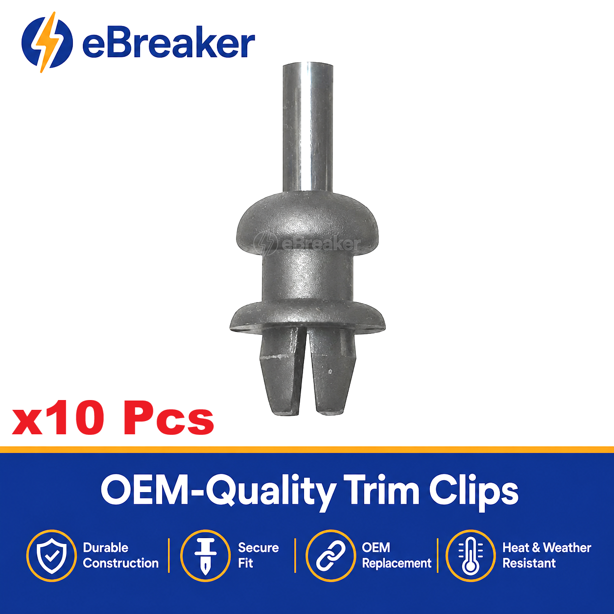 Parcel Shelf String Peg Clips 6mm Push Fit Tailgate Cord Mounts Ford VW Peugeot Citroen Vauxhall