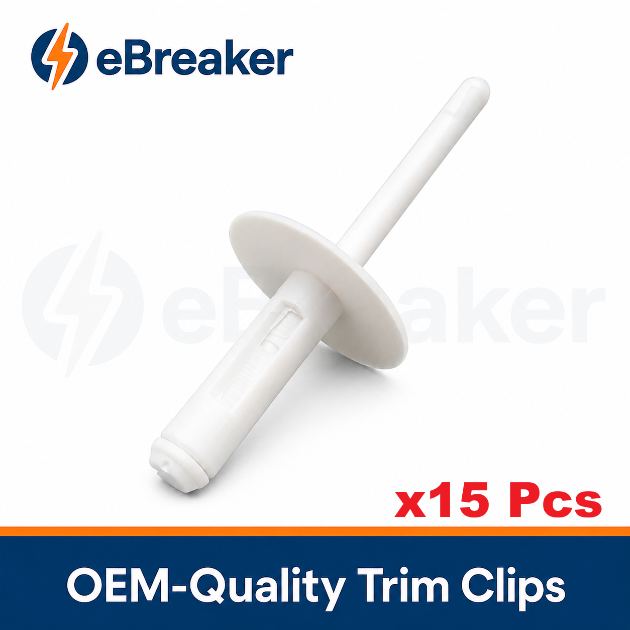 White Wheel Arch Flare Pull Rivet BMW X5 X5M - 07147391324