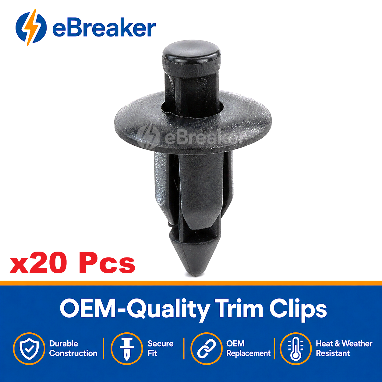 6mm Motorcycle Fairing Rivet Clips - Honda Yamaha Suzuki Kawasaki Trim Fasteners