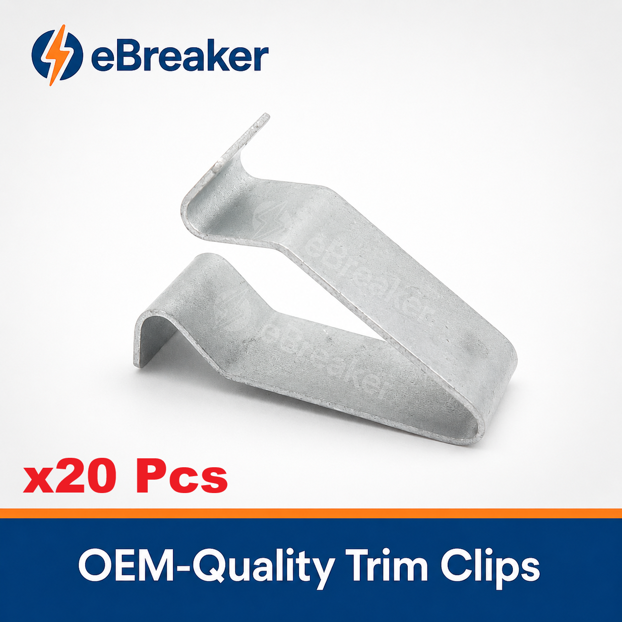 Metal Spring Trim Clip 22mm VW Audi Skoda Seat - 1J6867276