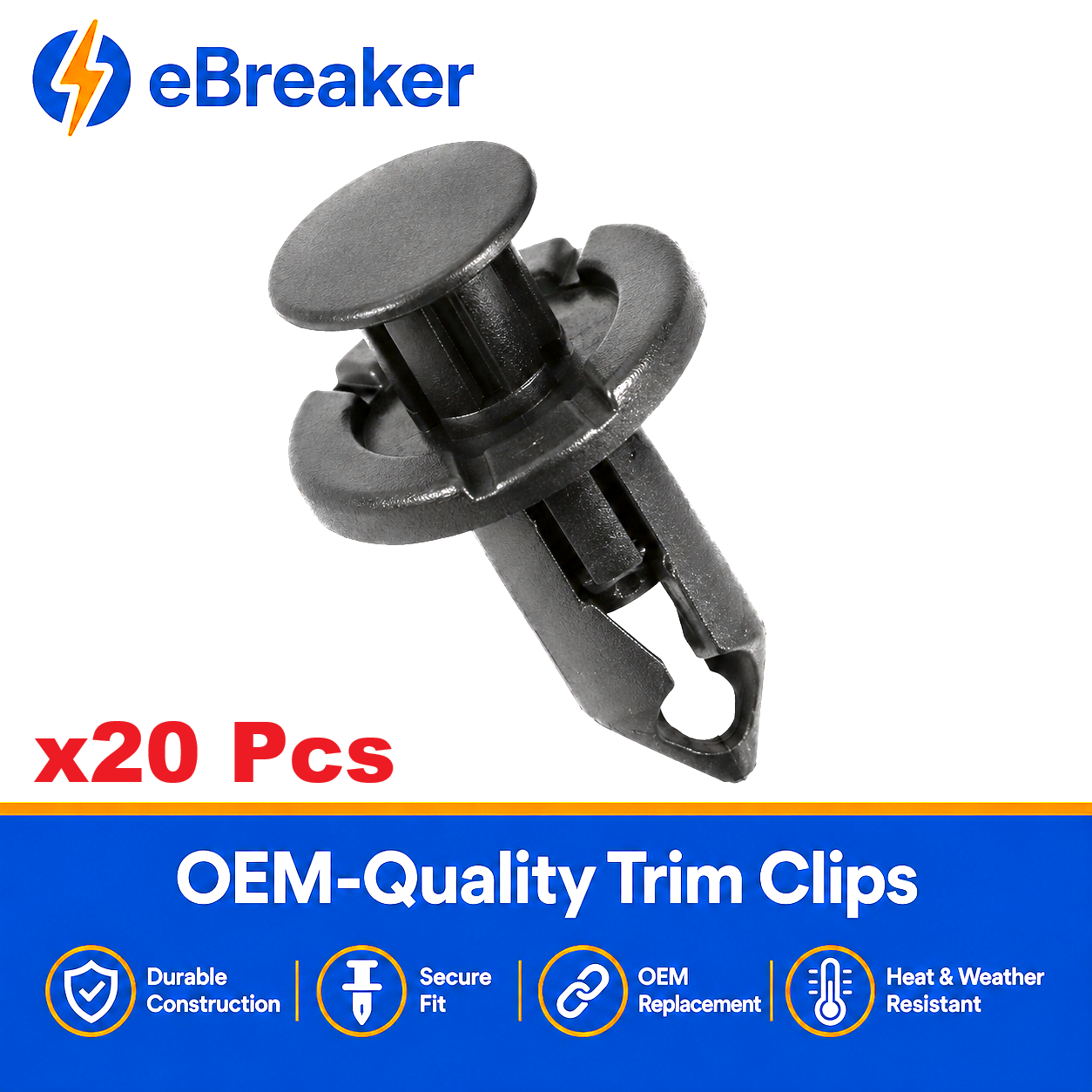 Land Rover VW Audi 8mm Push Fit Trim Rivet Clips 8E0825267
