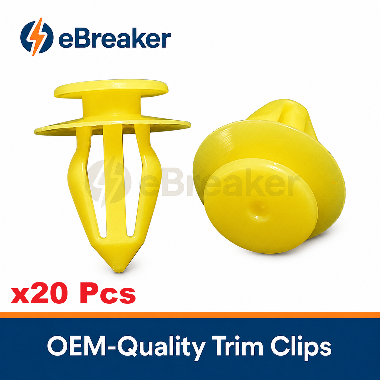 Yellow Door Card & Interior Trim Panel Clip - VAG Ford Land Rover - 7M0867299K
