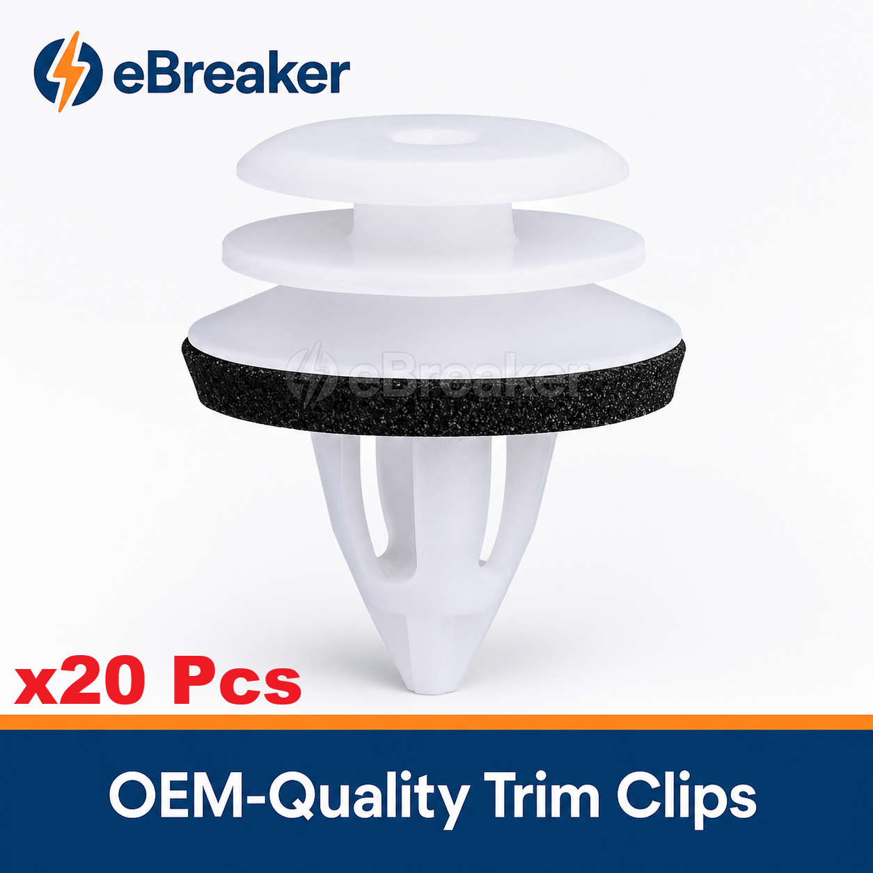 White Interior Trim Clips BMW MINI - 51437001491