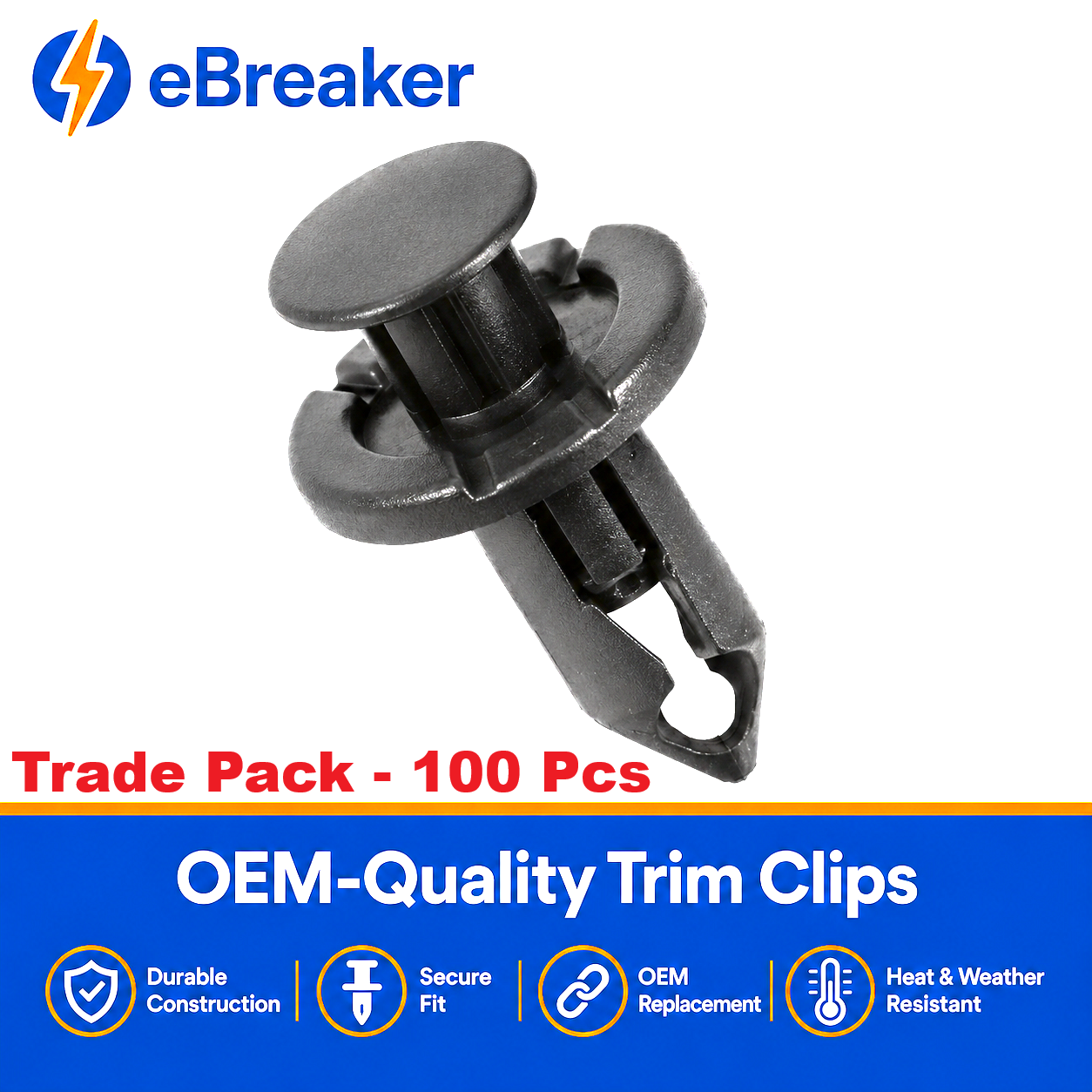 Land Rover VW Audi 8mm Push Fit Trim Rivet Clips 8E0825267