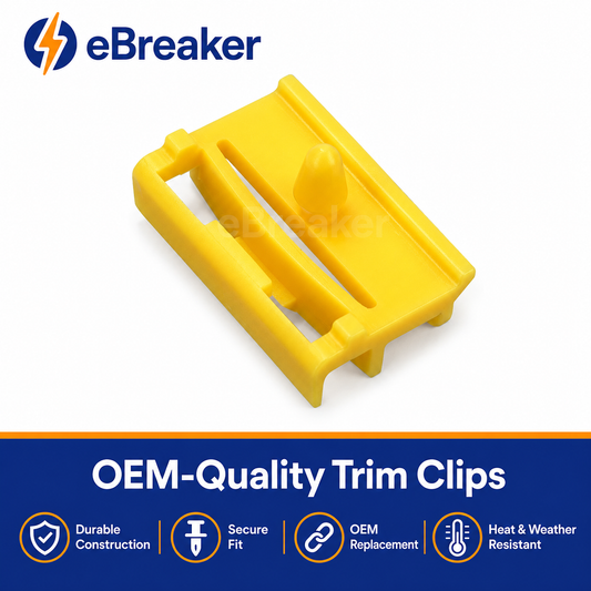 BMW 3 Series E90 E91 Yellow Side Skirt Clips - Rocker Moulding 51777166869