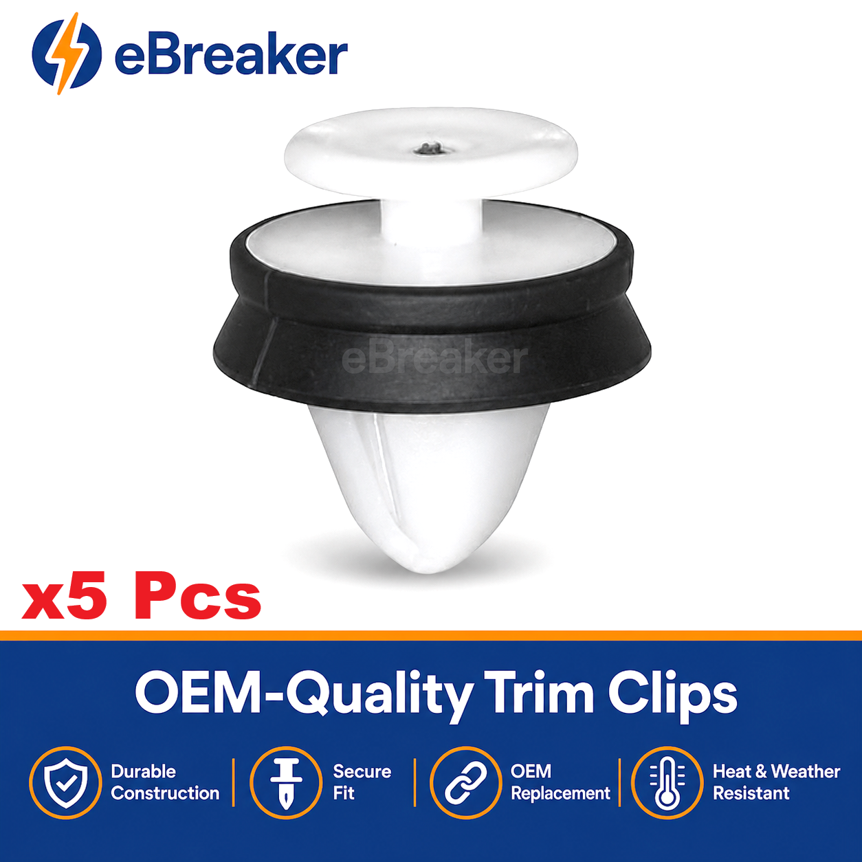 Land Rover Range Rover White Trim Clips - Freelander Evoque Discovery Sport LR006101