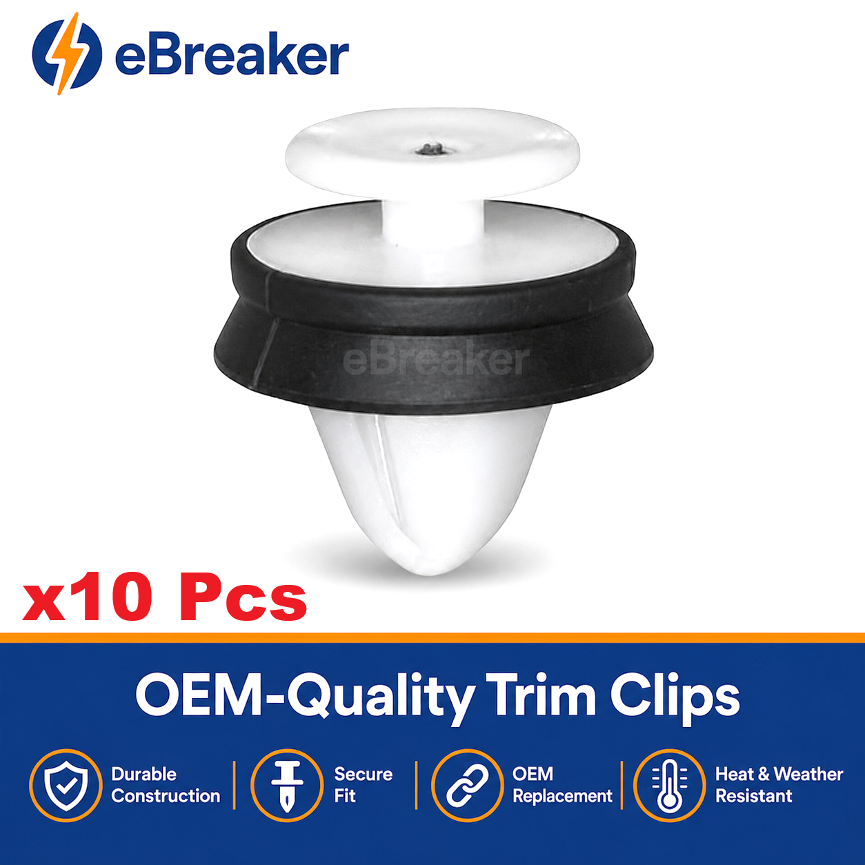 Land Rover Range Rover White Trim Clips - Freelander Evoque Discovery Sport LR006101