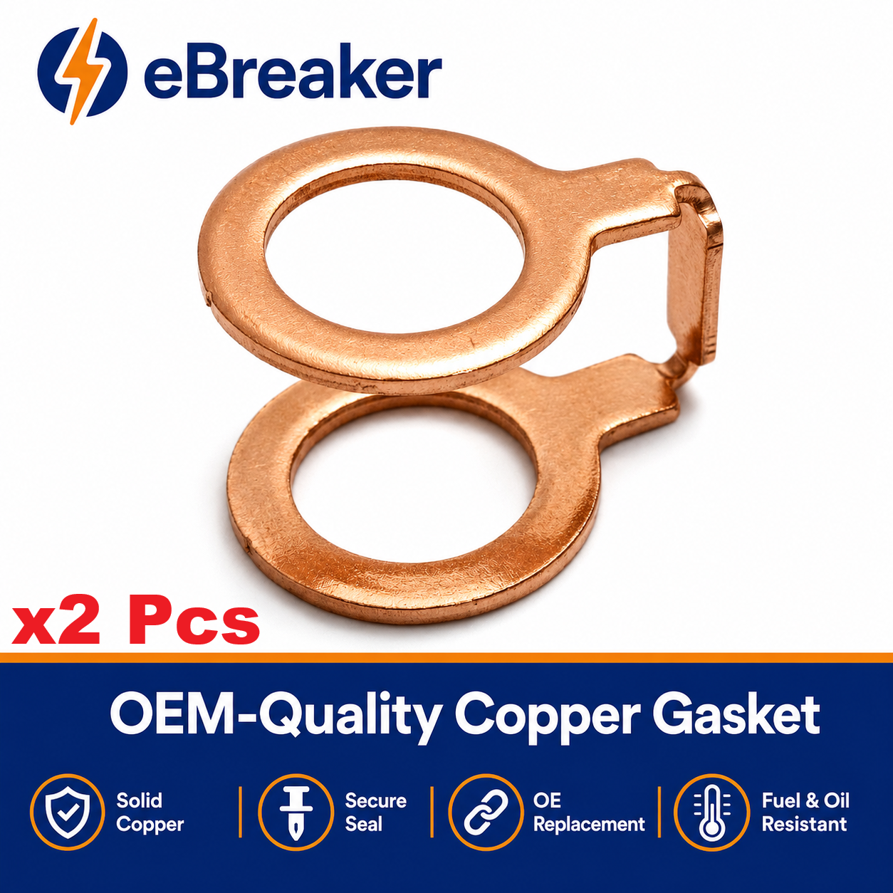 Copper U-Shaped Fuel Line & Turbo Oil Feed Gasket – MN187847 / 16627-8H800