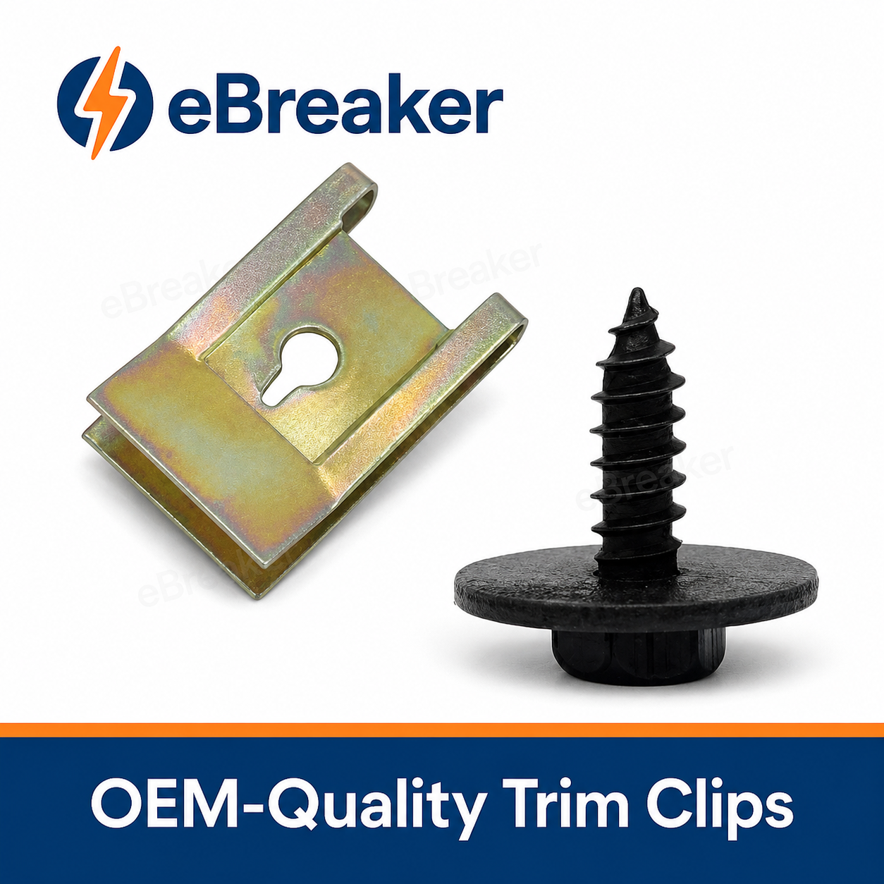 Black & Gold U-Clip Speed Fastener Screw Set - Undertray & Splashguard Kit
