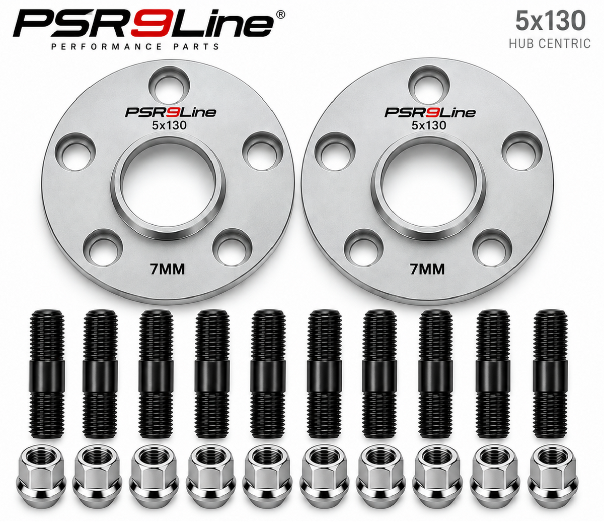 Porsche Complete Wheel Spacer Kit with 90mm Screw-In Stud Conversion & R14 Nuts – PSR9Line