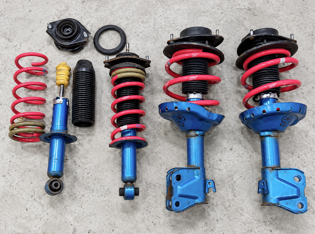 CUSCO Performance Suspension Set Subaru Impreza WRX STI GRB GRF GVB GVF – STI Springs – Used / Fault