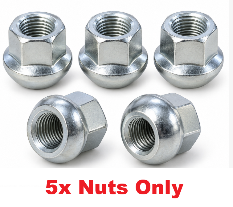 5 × R14 Open Porsche Wheel Nuts
