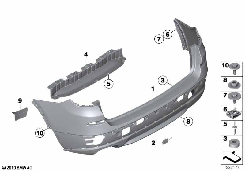 Wheel Arch Blind Rivets BMW X3 X5 X6 - 07142151750