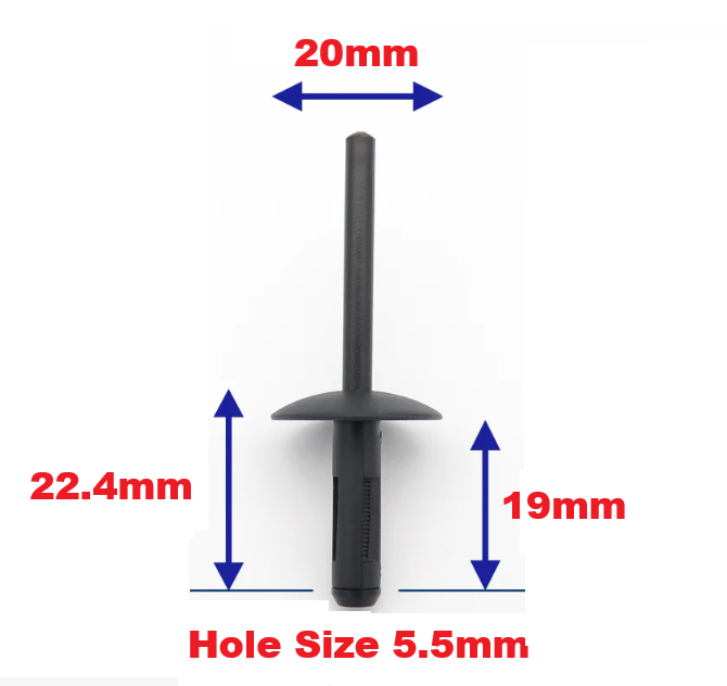 Wheel Arch Flare Rivets BMW X1 X2 X3 X4 X5 X6 - 07147293278