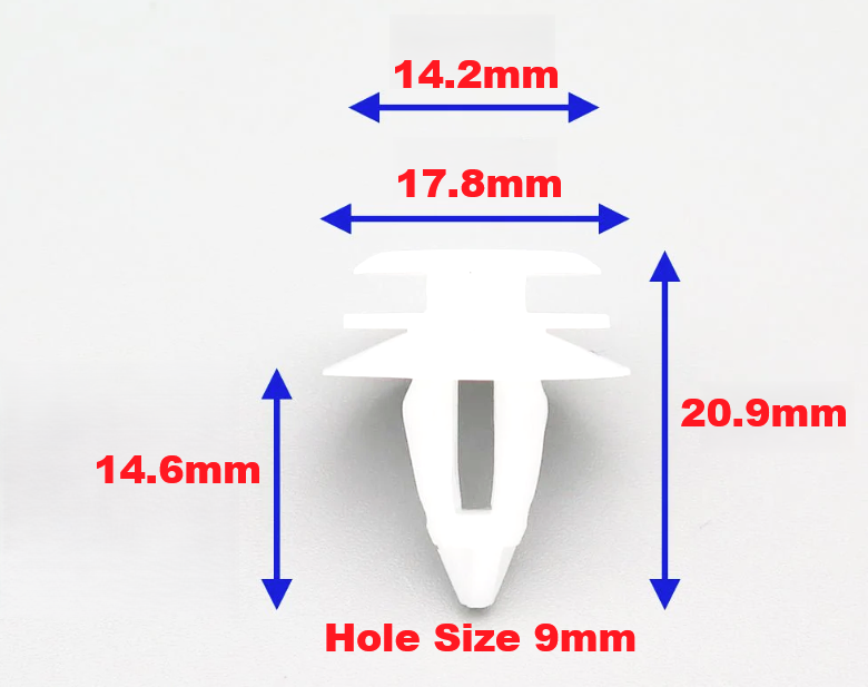 White Interior Trim Clips BMW MINI - 51437001491