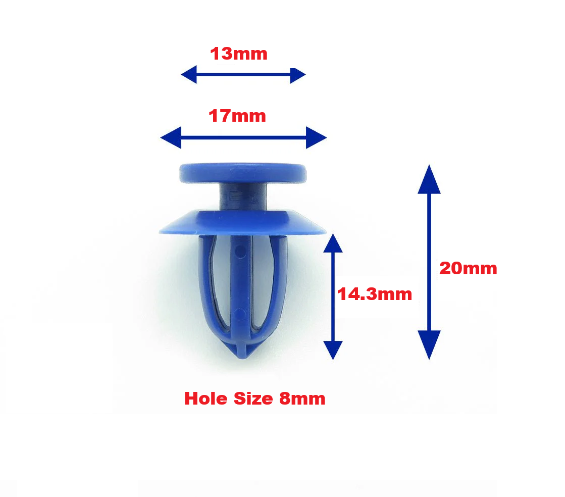 Vauxhall Door Card Interior Trim Clips Blue - 13252118