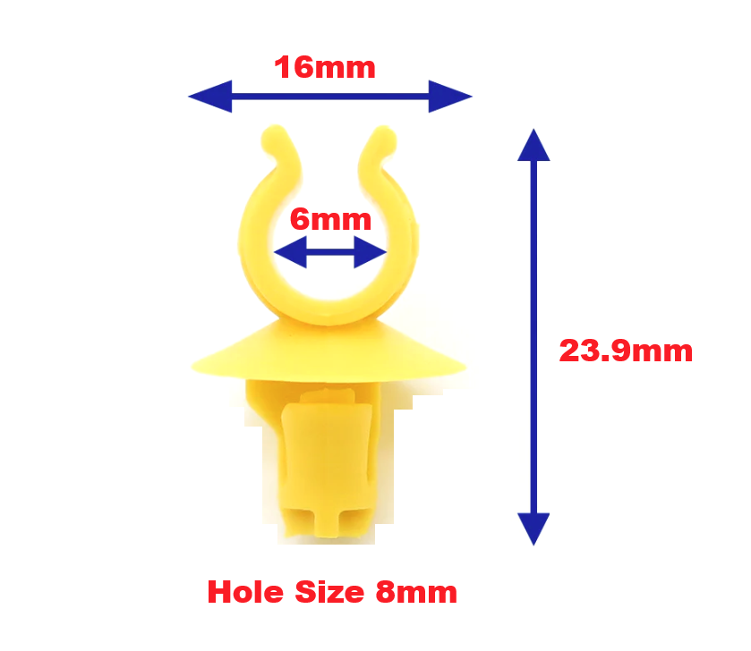 Citroen Peugeot Vauxhall Bonnet Rod Holder Clip Yellow 795059 Engine Bay Stay Clip