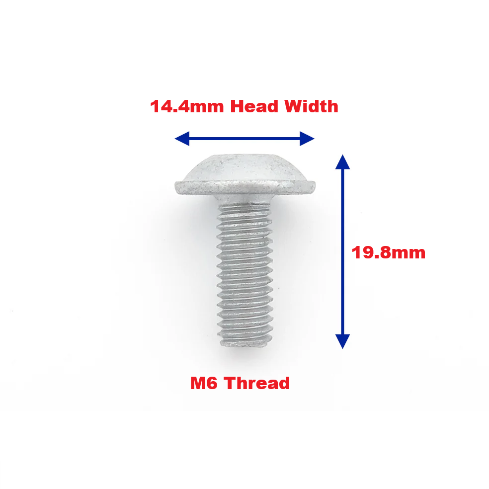 Mercedes M6 Torx Screw Galvanised Bolt 16mm - N000000001476