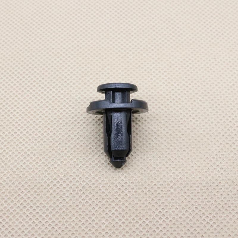 Subaru 909140007 equivalent black push rivet upright view