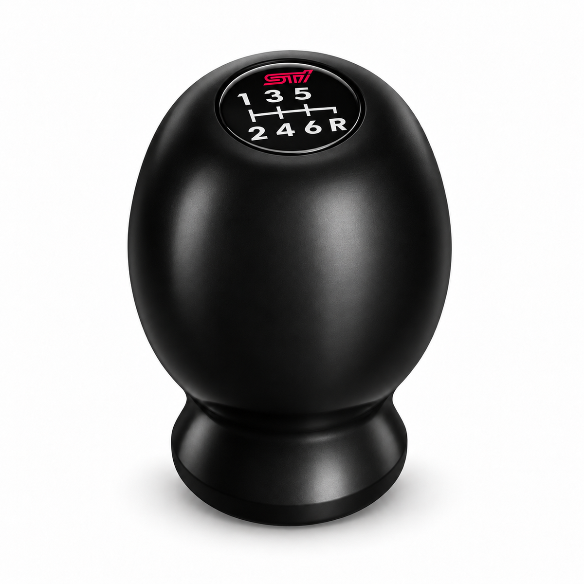 Black satin Duracon-style Subaru Impreza WRX STI 5 and 6 speed gear knob