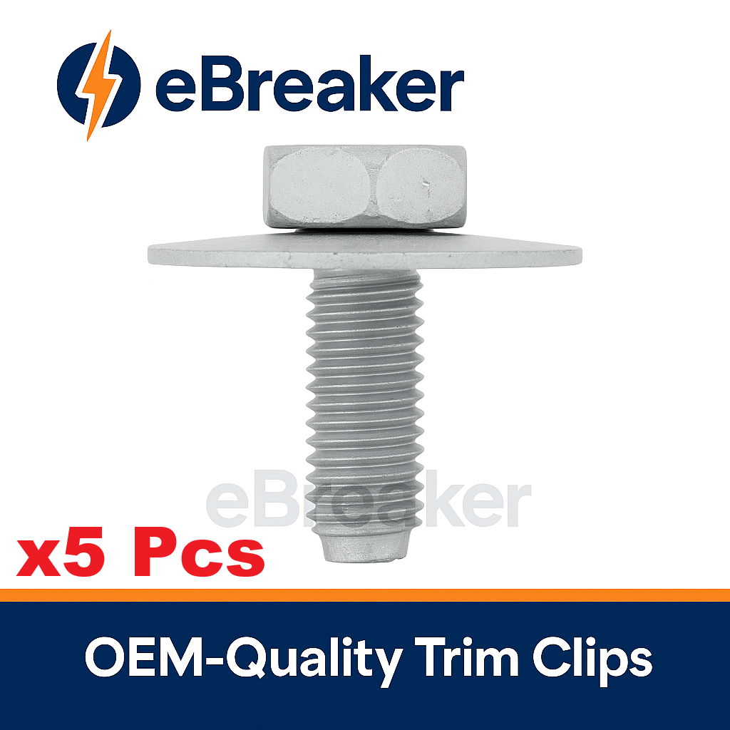 Renault & Universal M6 x 18mm Body Bolt with Captive Washer - Undertray & Trim Fastener