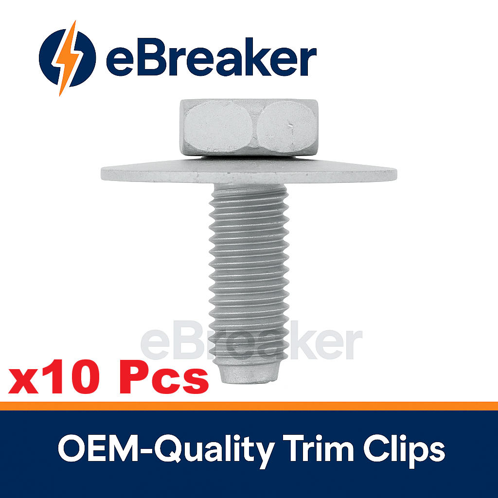 Renault & Universal M6 x 18mm Body Bolt with Captive Washer - Undertray & Trim Fastener